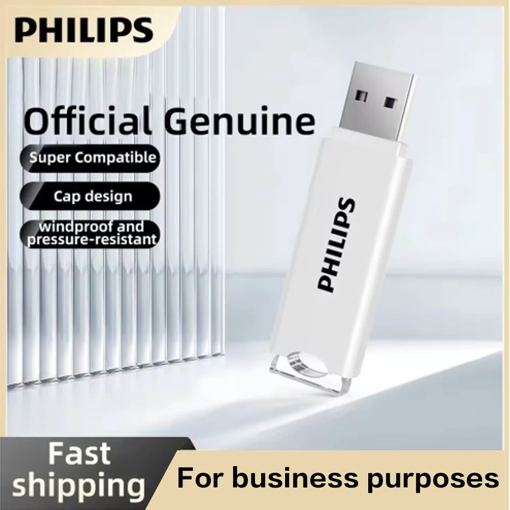 Philips High Speed Flash Drive 2.0 128G 64GB Pen Drive Memory Stick U Disk Speichererweiterung für Fotos, Videos 32G 16G