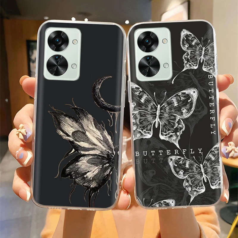 Funda a prueba de golpes para Oneplus Nord 2T CPH2399 CPH2401, funda trasera de silicona transparente suave, funda de teléfono para Oneplus Nord 2T Nord2T