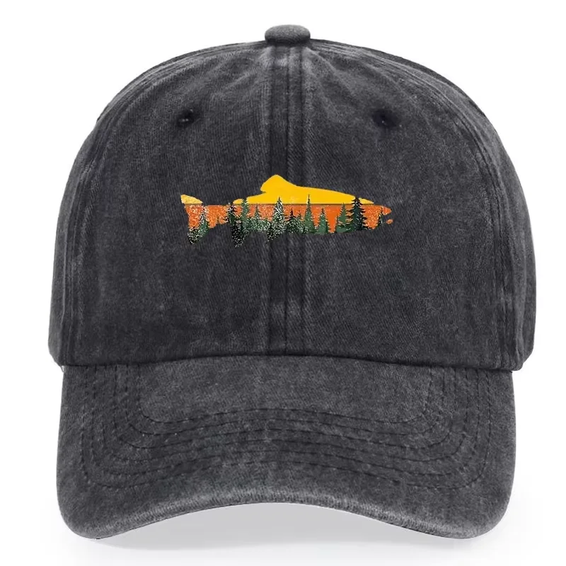 La casquette de baseball extérieure de style rétro est réglable, douce, respirante et protection solaire. Il son design est inspiré de la nature.