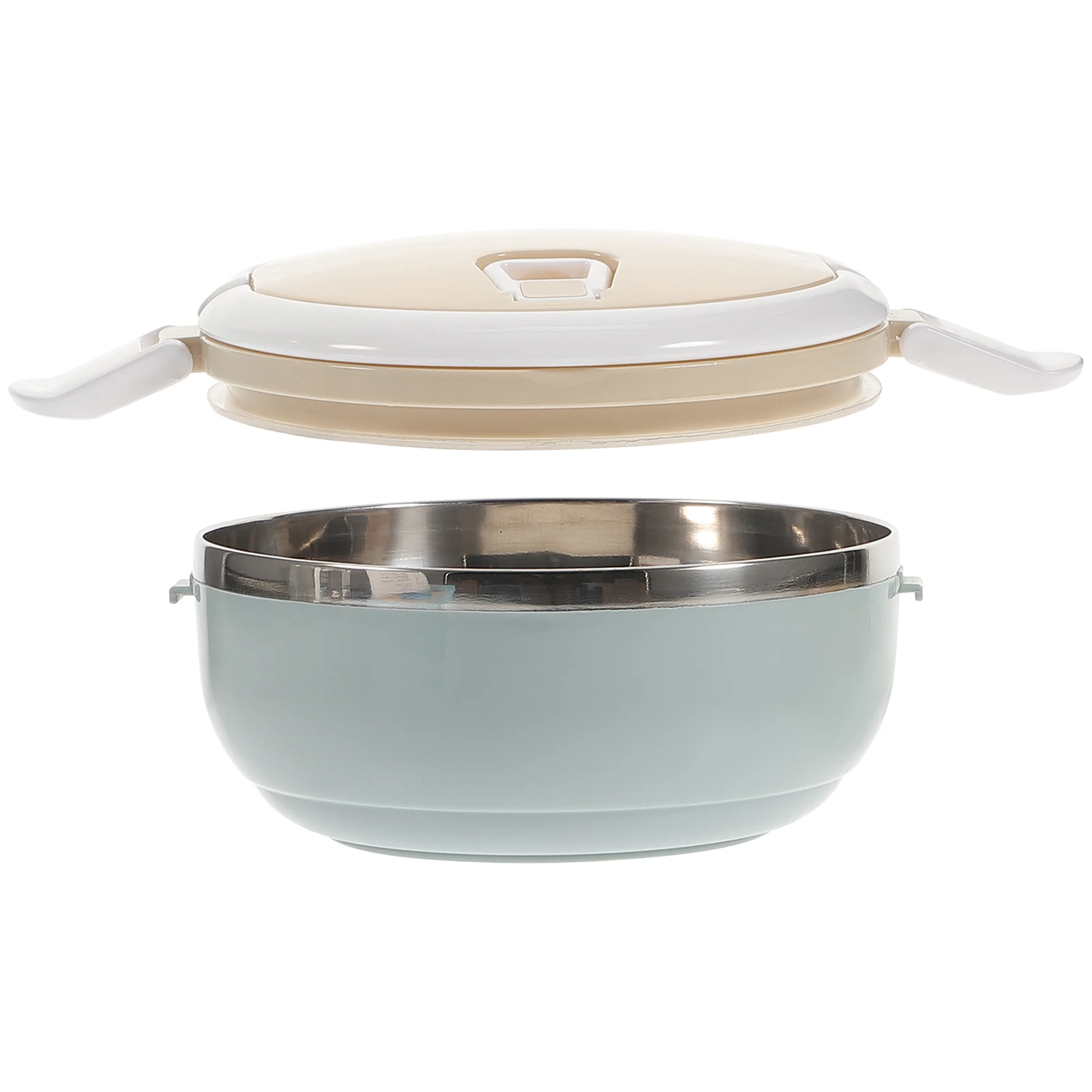 

1Pcs Preservation Box Round Stainless Steel Food Container Leakproof Design for Kitchen Meal Prep Outdoor Lunches Snack Storage