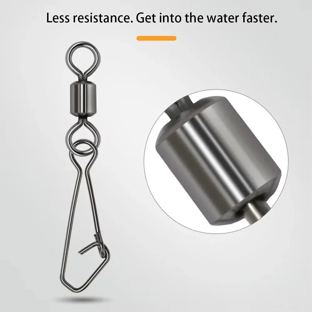 새로운 스테인레스 스틸 롤링 스위블 스냅 베어링 8 워드 루프 낚시 바늘 루어 스위블 낚시 액세서리