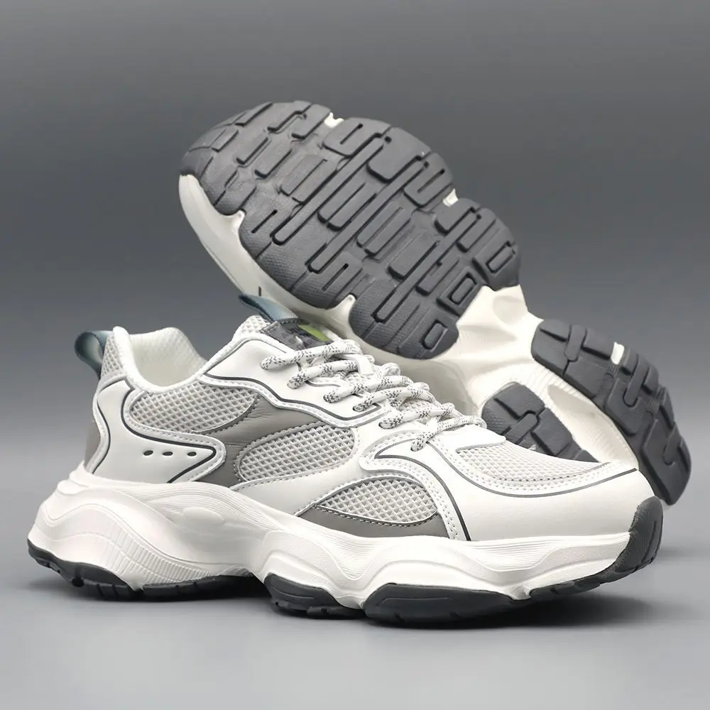 

Новые мужские кроссовки на толстой подошве, увеличивающие рост, классические сетчатые дышащие легкие кроссовки для спорта и отдыха на мягкой подошве.