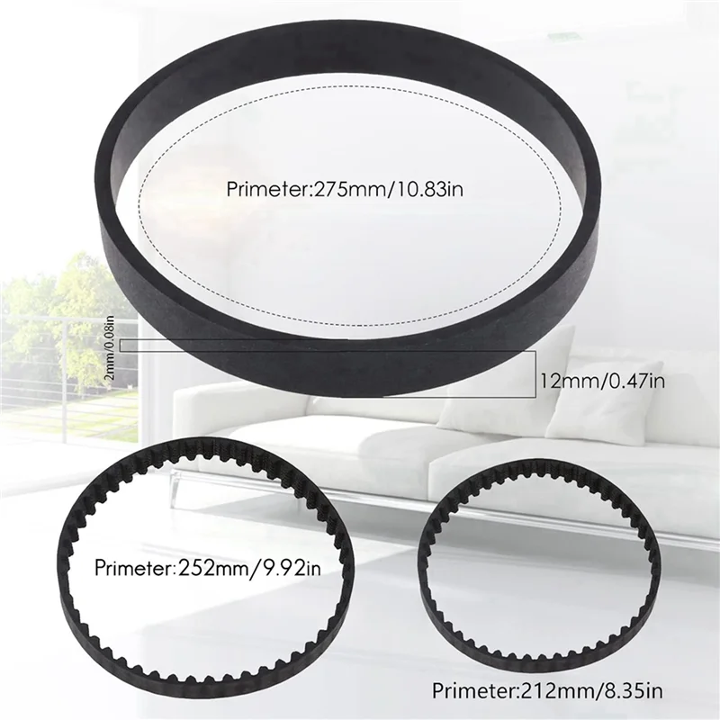 A005-24 قطعة مجموعة حزام مكنسة كهربائية بديلة لنماذج Bissell Proheat 2X Revolution Pet Pro الأنظف 1986,1964,2007,2007P