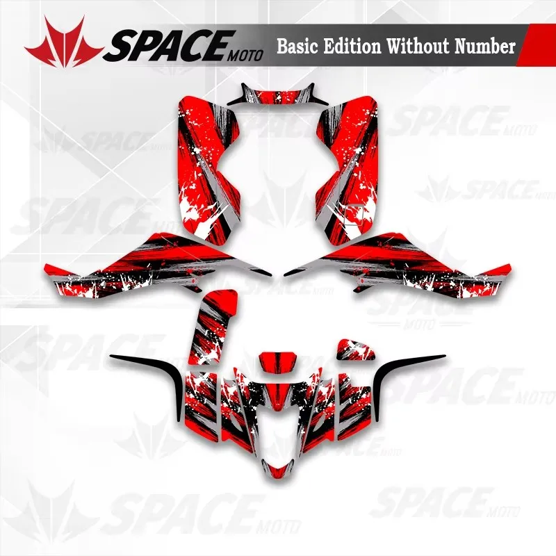 SPACE For SUZUKI LTZ400 LTZ 400 2003 2004 2005 2006 2007 2008  Motorcycle Graphics Decals Stickers Kits Number Name Custom