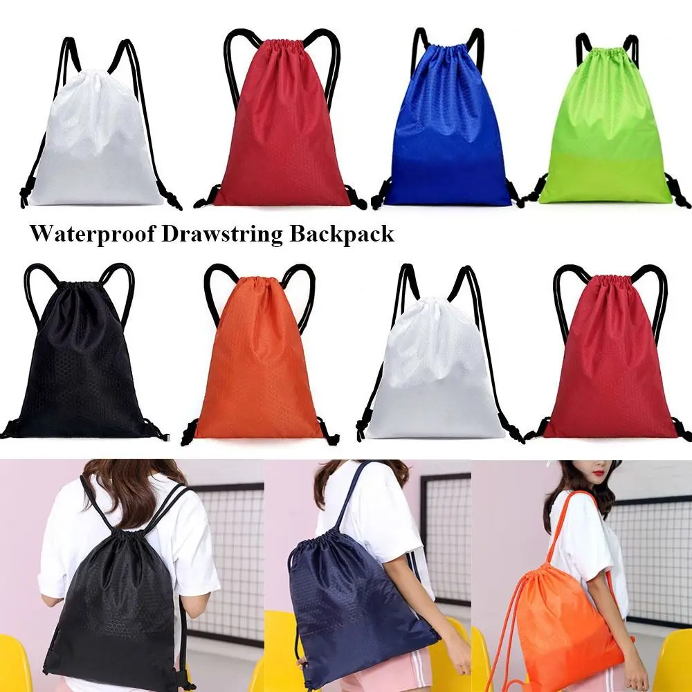 Basketball Storage Bag Polyester Thick Rope Outdoor Sport Nylon Fitness Storage Bag Drawstring Backpack Large Capacity Bag Ball