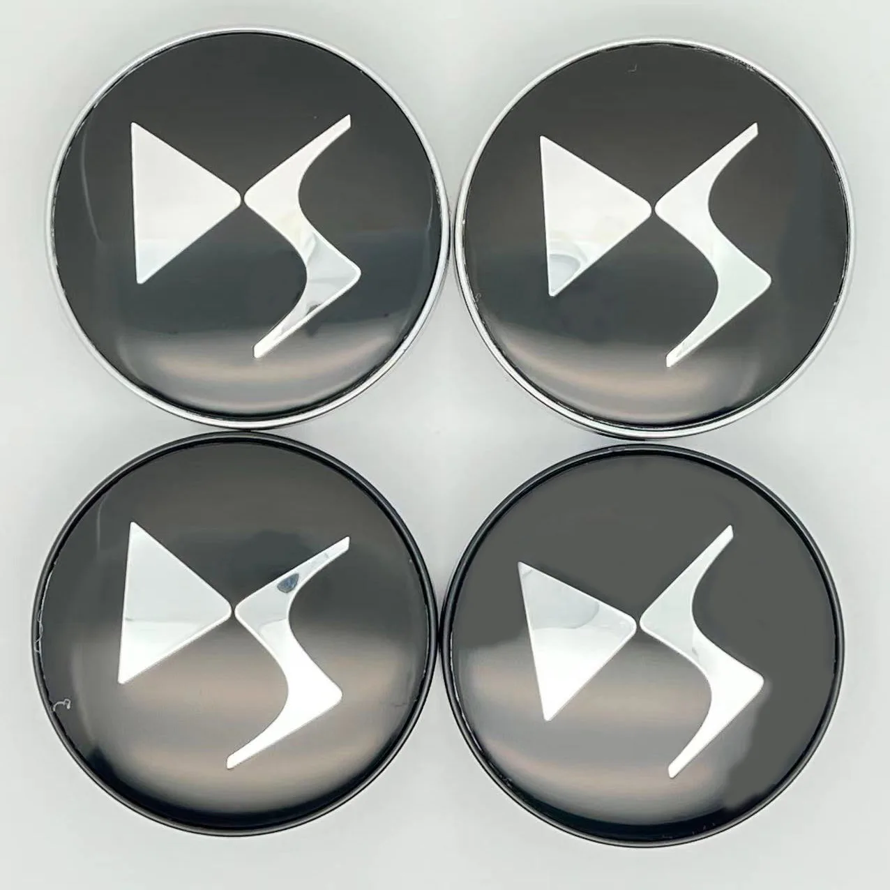 4PCS/Lot 60MM  Car Wheel Center Caps for DS Racing  WHEEL Emblem Logo Car Dust CoverStyling