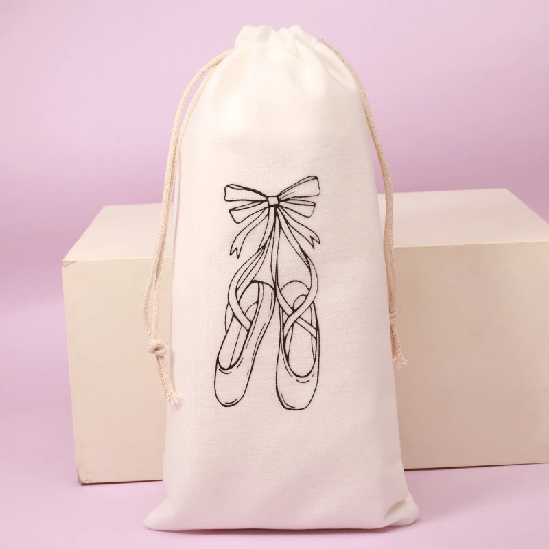 Portátil Drawstring Ballet Dance Bag para meninas, bailarina Pointe Shoes Bolsas, grande capacidade, Dança Suprimentos Pacote