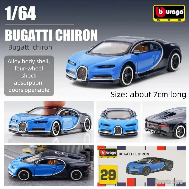 Bburago 1:64 Diecast Car Model, Audi Porsche 911 Mercedes-Benz Collectible Alloy Vehicle Toy, Gift for Boys Kids Adults view 3