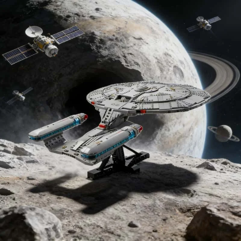 

Конструктор MOC 3600 деталей, креативная модель корабля «Звездный флот» Enterprise 1701-D, рождественский подарок для детей и мальчиков