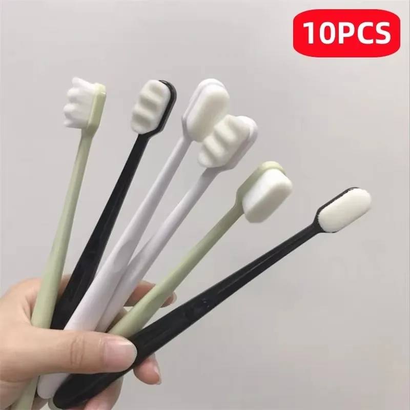 1-5pcs NEW Ultra fine Soft Toothbrush Million Nano Bristle Adult Brush Teeth Deep Cleaning Portable Travel Dental Oral Care Brus