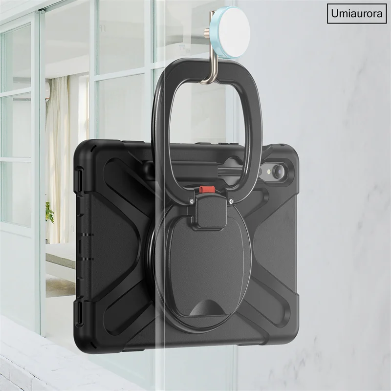 Para Samsung Galaxy Tab S9 FE Plus funda de 12,4 pulgadas para Galaxy Tab S7 Plus FE S8 Plus armadura resistente niños cubierta con soporte a prueba de golpes