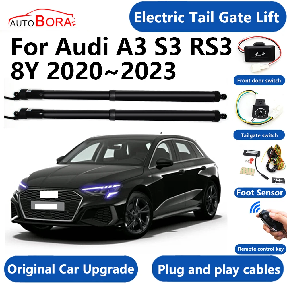 AutoBora-carro elétrico cauda portão elevador sistema, poder Liftgate Kit, auto automático bagageira abridor para Audi A3, S3, RS3, 8Y, 2020 ~ 2023