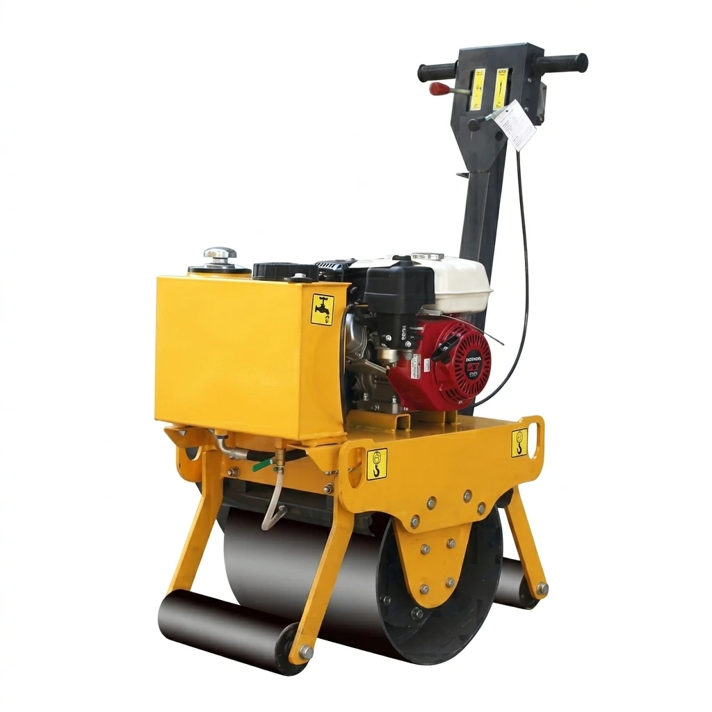 Hand-pushed single-wheel roller, hand-pushed small light high-pressure strength roller
