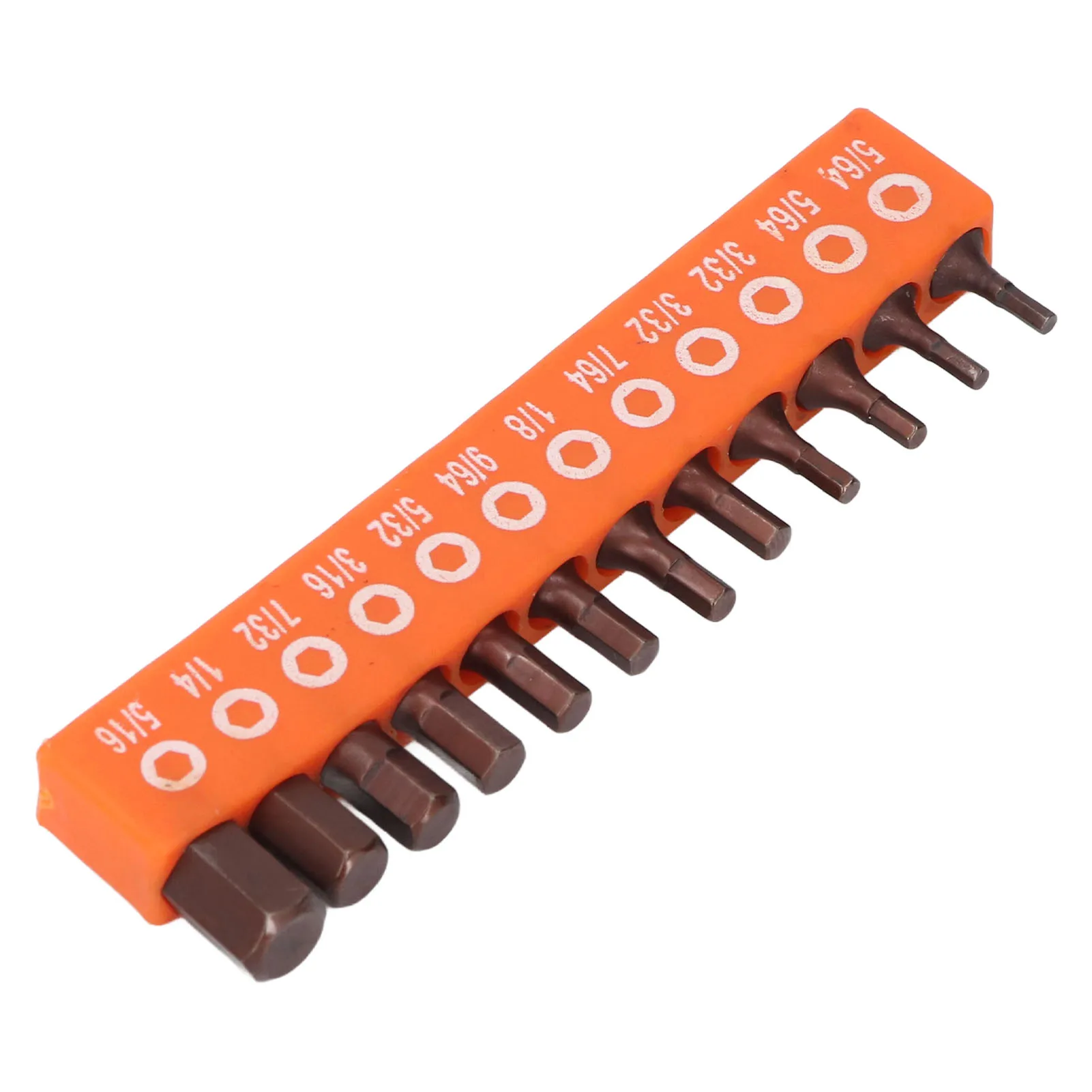 12Pcs Hex Bit Set Imperial 1/4 Shank for Drill Electric Screwdriver  Alloy Steel 25mm with Storage Holder Drill Bit Set