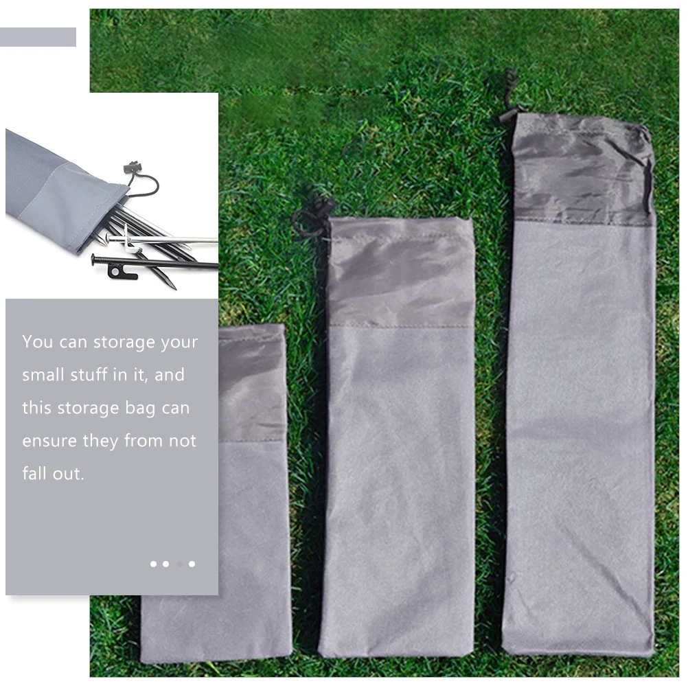 

5 Pcs Tent Stake Storage Bag Tents Pegs Pocket Simple Tool Camping Spike Pouch Spikes 600d Oxford Cloth (encrypted