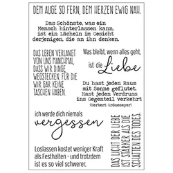2025 New German Word DIY Silicone Clear Stamp Cling Seal Scrapbook Embossing Album Decor Craft