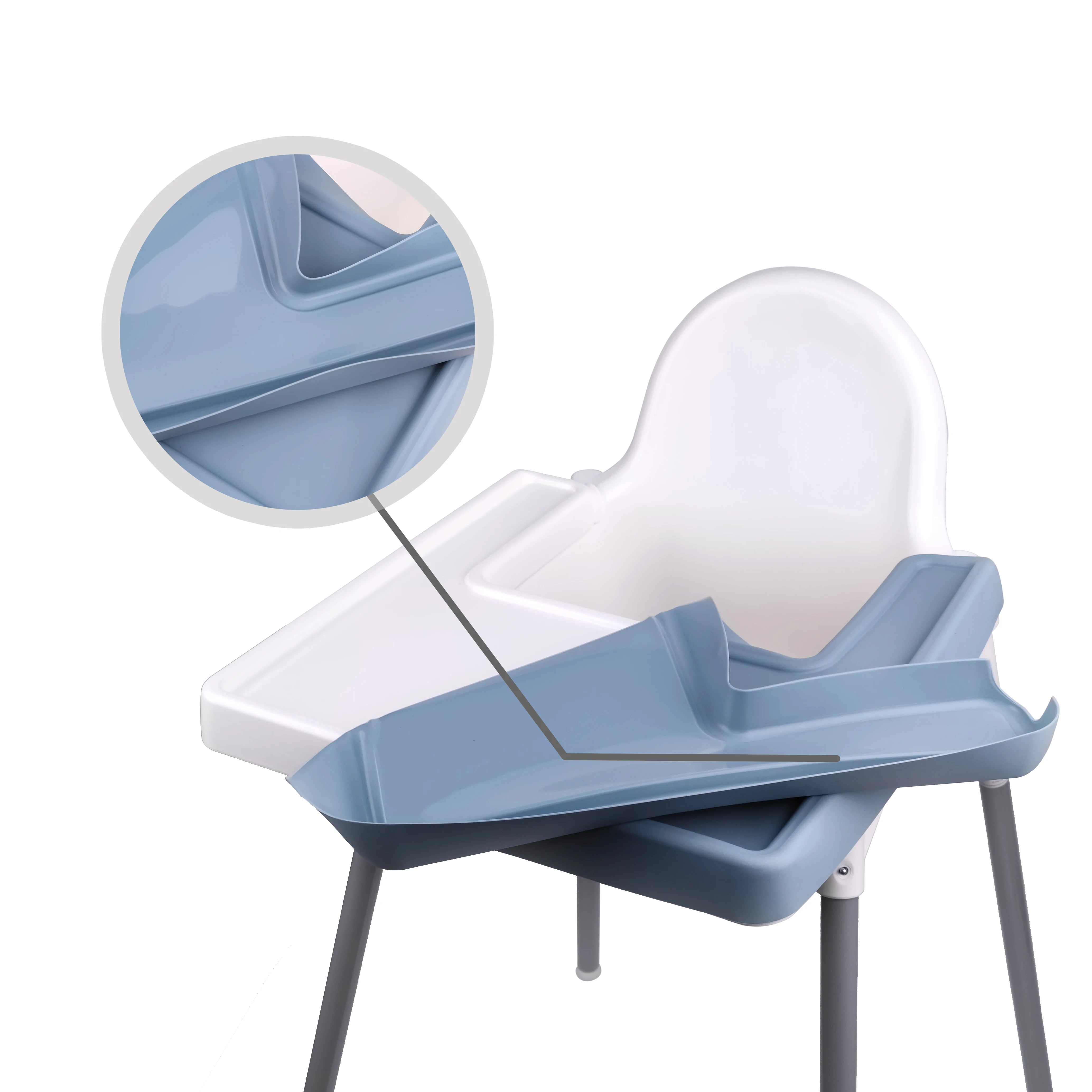 Napperon réutilisable en silicone pour chaise haute, couverture complète, pour bébé