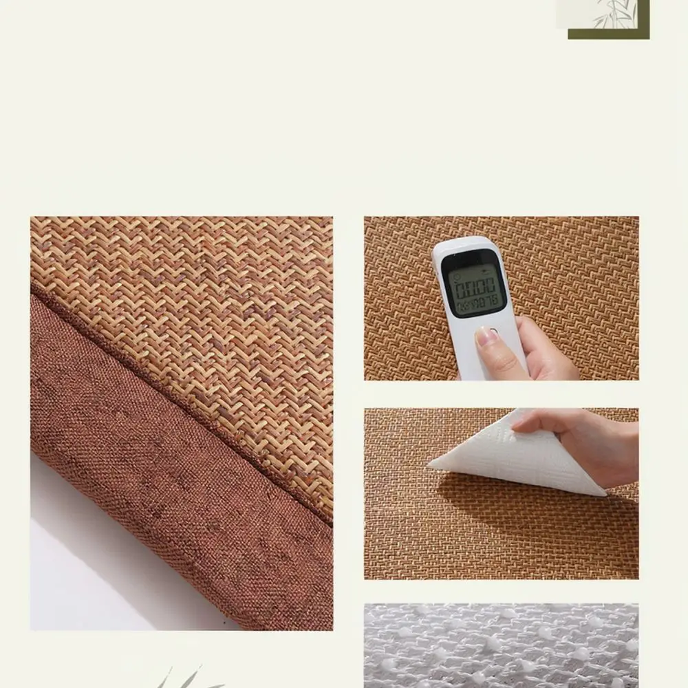 Summer Cooling Rattan Chair Pad Breathable Non Slip Seat Cushion For Dining Room Office Desk Wood Chair Home Comfort