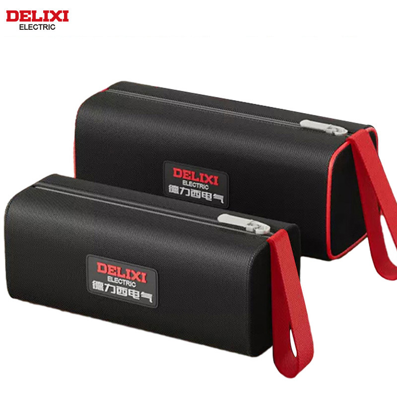  DELIXI ELECTRIC Tool Bag Oxford Cloth Portable Storage Bag, Professional Electrician and Carpenter Repair, Home Storage, HandBag 