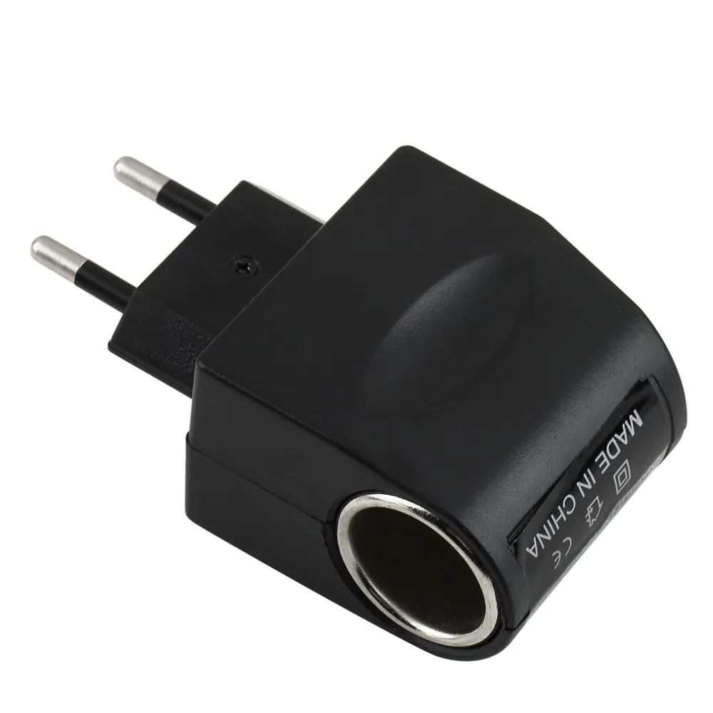 

Universal Plastic + Metal 110V-240V 50-60Hz AC to 12V DC EU Car Power Adapter Adaptor Converter Cigarette Lighter Dropshipping