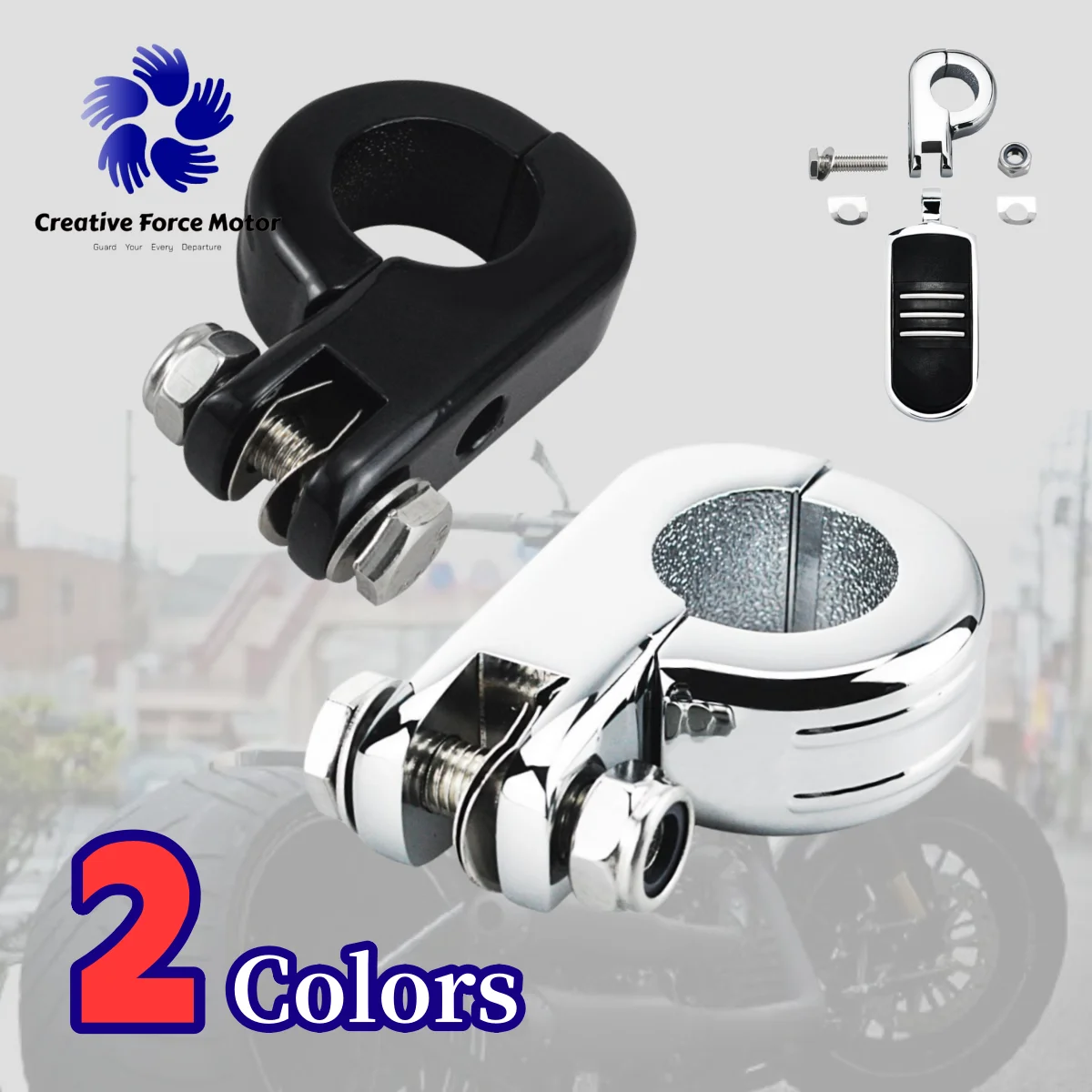 

1/4 32mm Motorcycles FootPegs Clamps Engine Guards Mount Bracket Kit For Harley Honda Davidson Touring Sportster moto accesorios