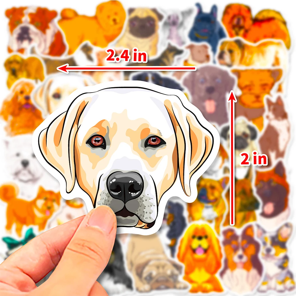 10/50/100pcs niedlichen Hund Tier Meme Cartoon Aufkleber für Kinder Spielzeug DIY Laptop Sammelalbum Briefpapier Dekoration Aufkleber lustige Stickerei