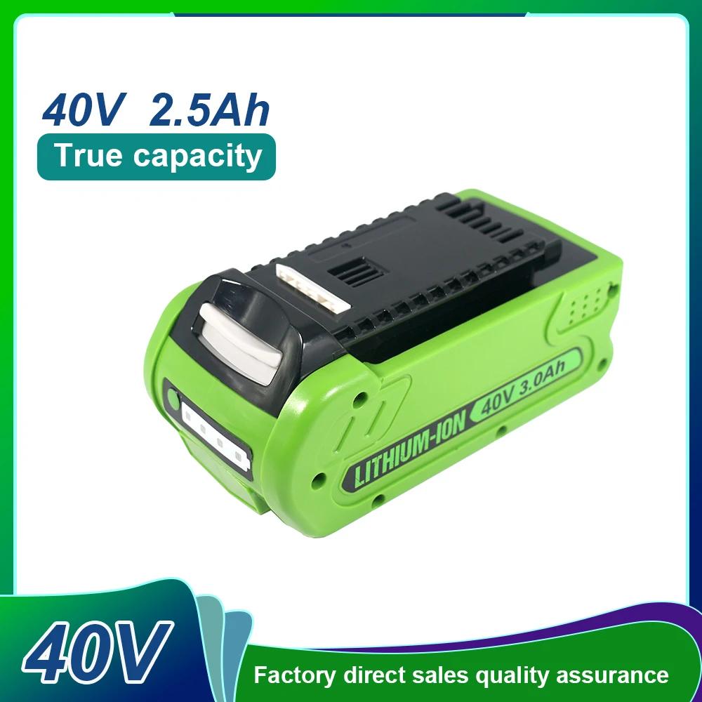 

For Greenworks 40V Batteries 2500mah GreenWorks G-MAX Li-ion Battery Manufacturer Replacement Battery For Lawn Mower Power Tool