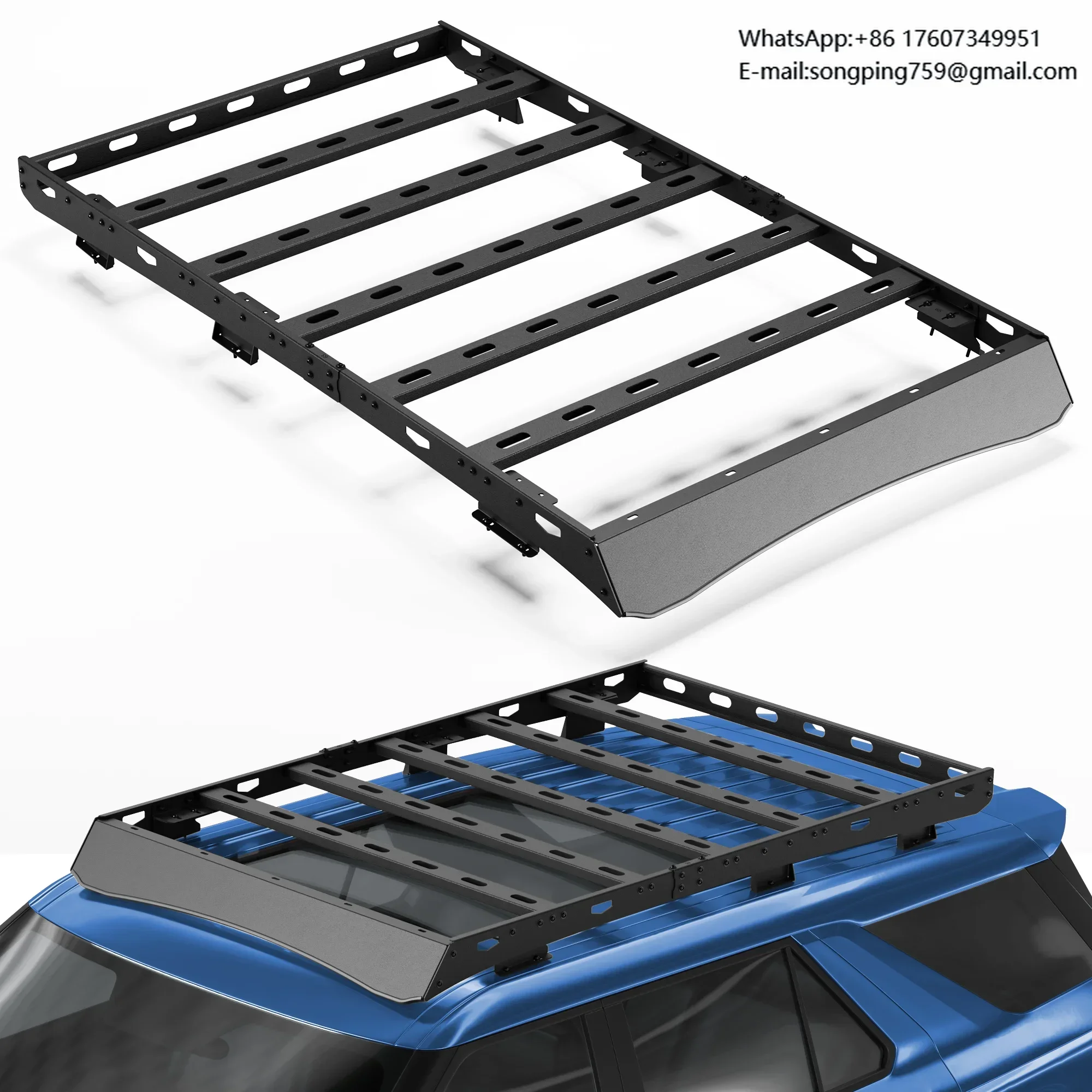 Roof Rack For 2020-2026 , Full Platform Roof Rack, Heavy Duty Steel Rooftop Cargo Rack, E-coated & Powder Coated