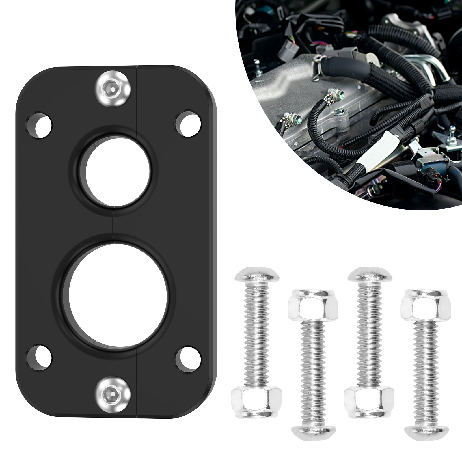 

Holley Terminator X Max Firewall Pass Through 0.75 Inch and 1.1 Inch Hole Aluminum Alloy Fire Wall Bulkhead Wiring Harness