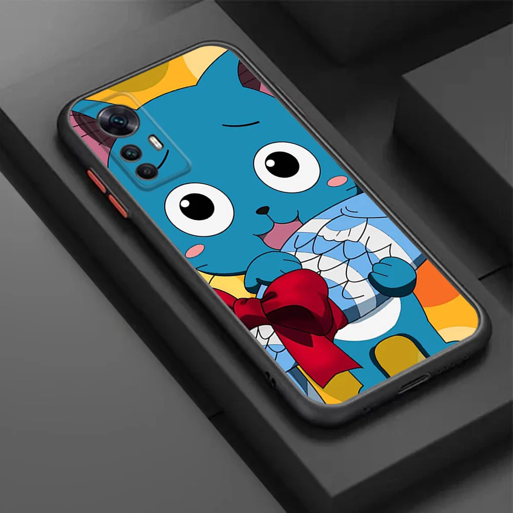 Phone Case For Xiaomi Redmi 9T Note 10 9 8 8t 9s 7 10s Pro 9a 9c 10a 10c 10t Note9 5G Anime Fairy Tail Matte Translucent Cover