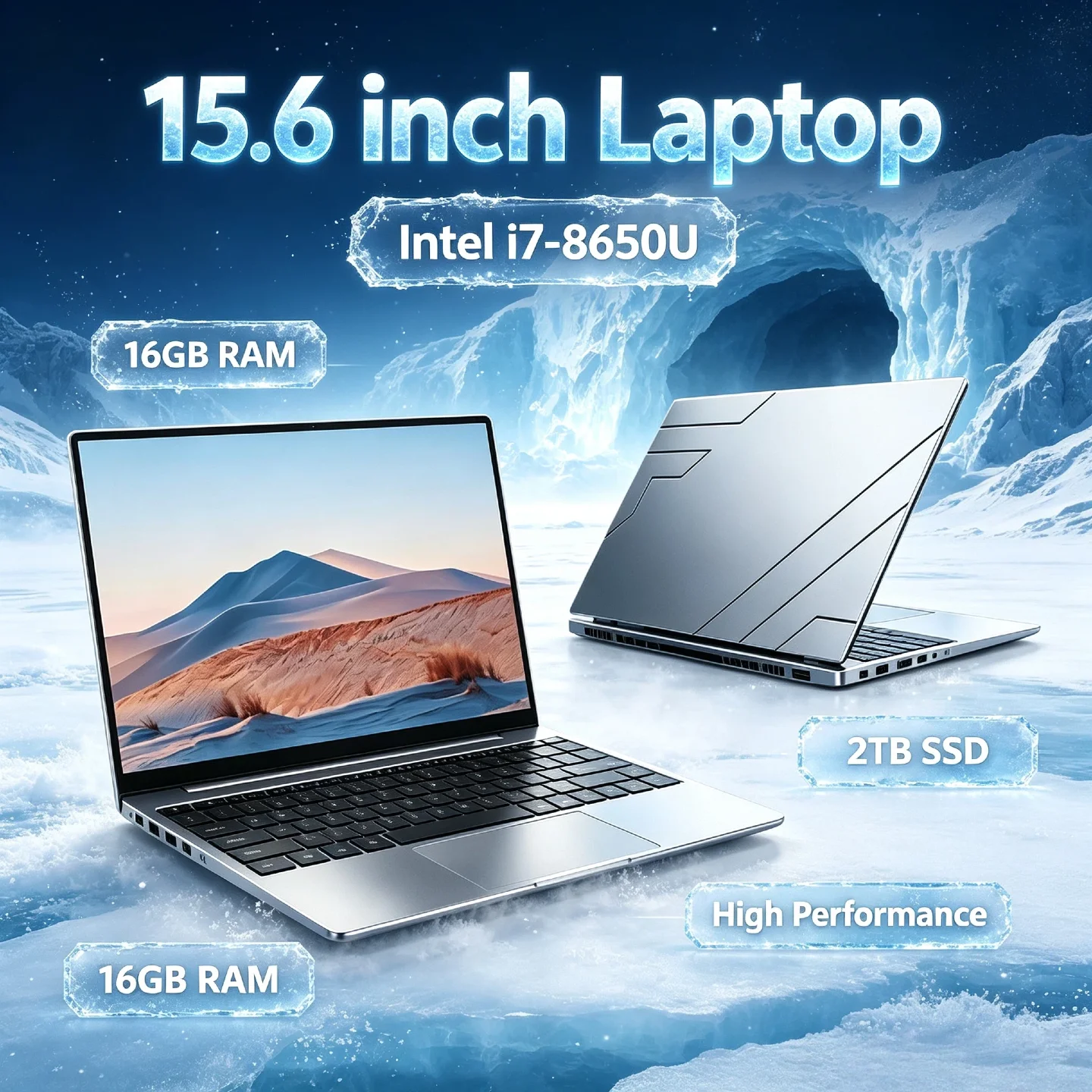 Intel i7 8650U 1TB 2TB SSD 32GB DDR4 15.6 Inch Laptop 1920x1080 Gamer Office Study PC 2026 High Performance