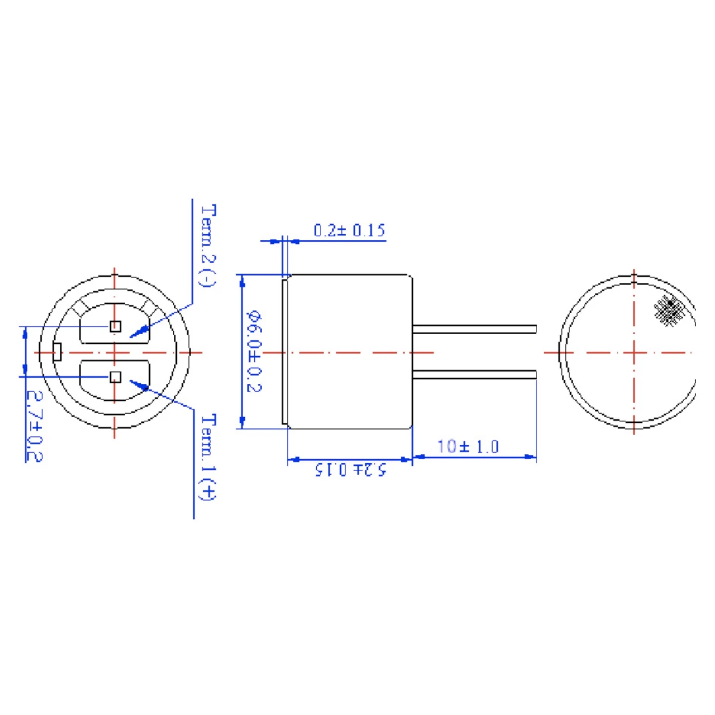 1,000 Pcs Dual Capacitor 6050P Microphone Anti-Noise Omnidirectional High Sensitivity Electret Condenser Mic for Walkie Talkie