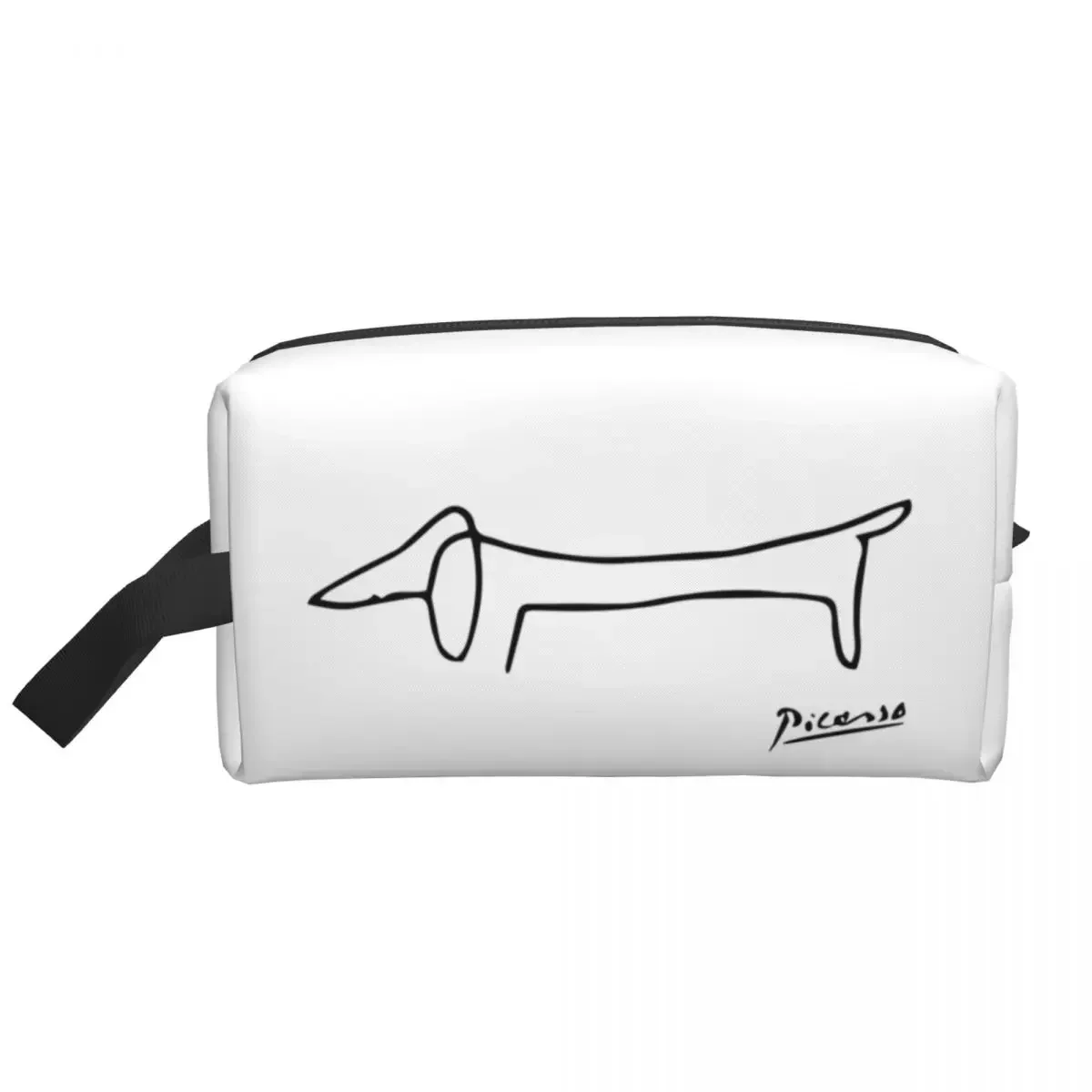 Pablo Picasso Dog Makeup Bag Women Travel Cosmetic Organizer Fashion Dachsund Storage Toiletry Bags