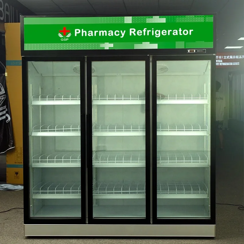 Pharmaceutical Medical fridge pharmacy refrigerator medicine display fridge upright hospital drugs chiller