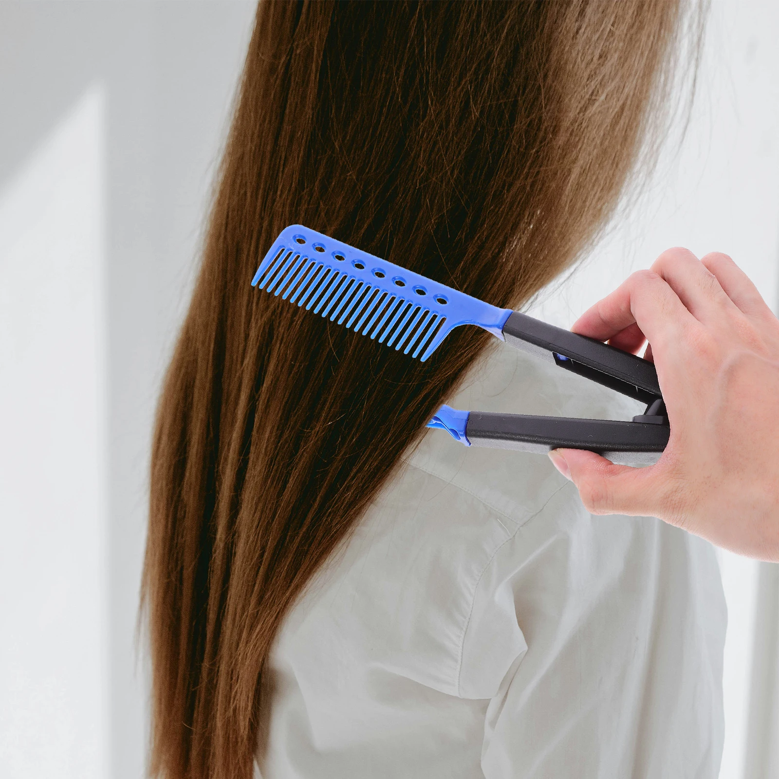

2pcs Hair Styling Straightening Salon Hair Styling Comb Accessories Barber Professional Daily Use Blow Drying