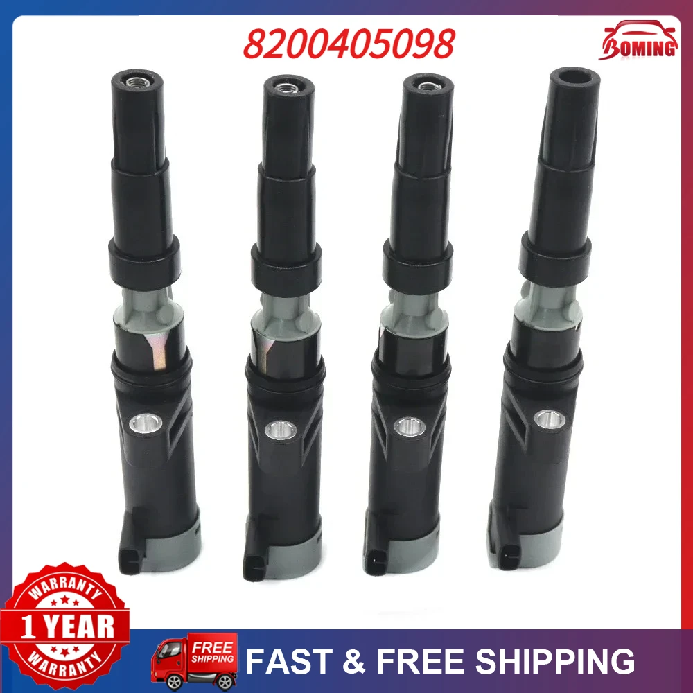 Bobina de encendido de alto rendimiento para Clio Laguna Megane Scenic F4P F4R K4J K4M 8200765882 243CSD16697 8200405098