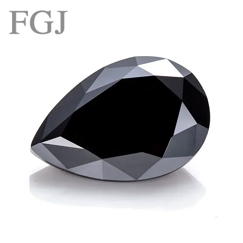 

Loose Moissanite Stone Pear Cut VVS1 Black Color Lab Grown Diamond with GRA Certificate Gemstones For Jewelry Making Wholesale