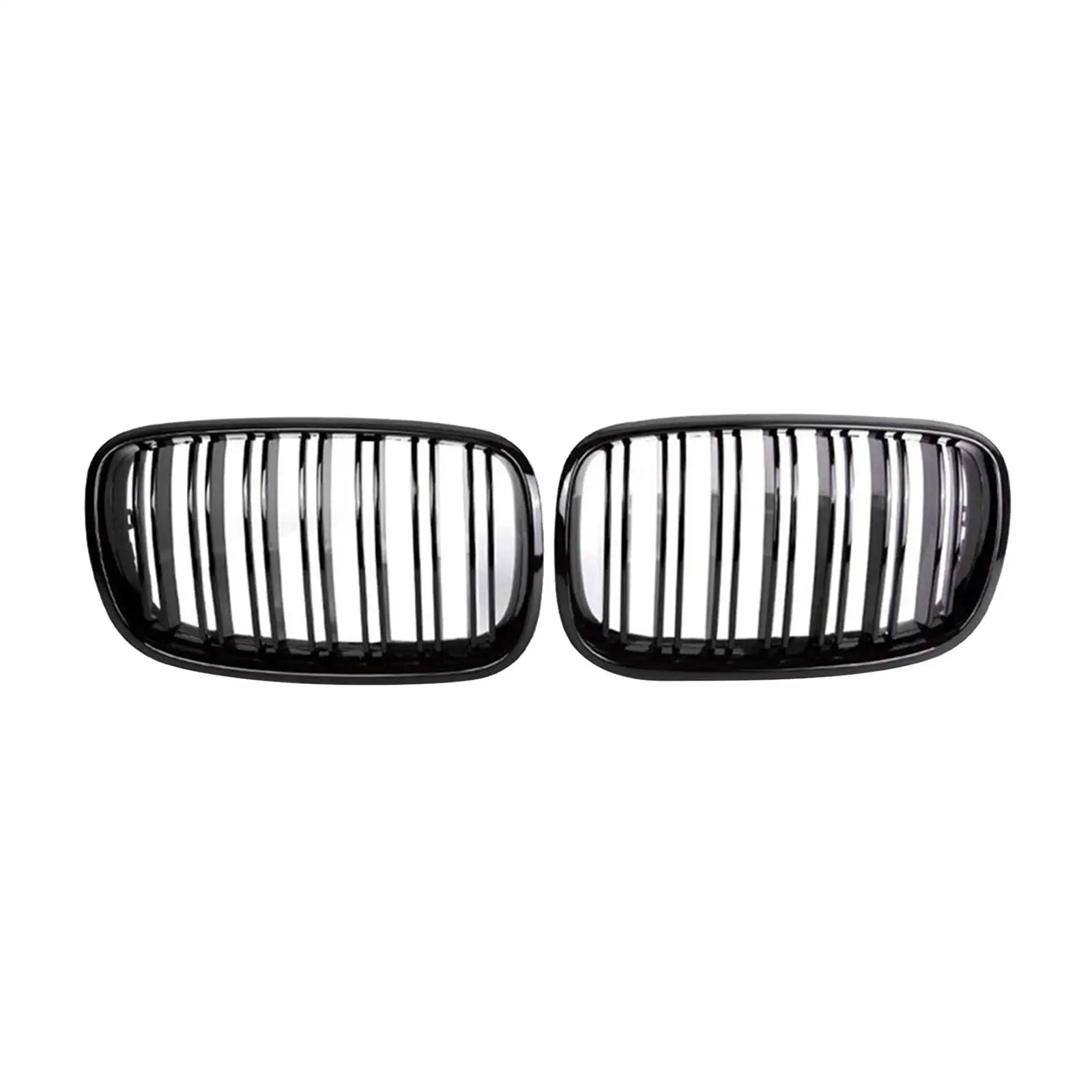 

Double Slats Black Sport Front Grill Kidney Grille Set ABS for X Series X5 E70 X6 E71 M Direct Replacement