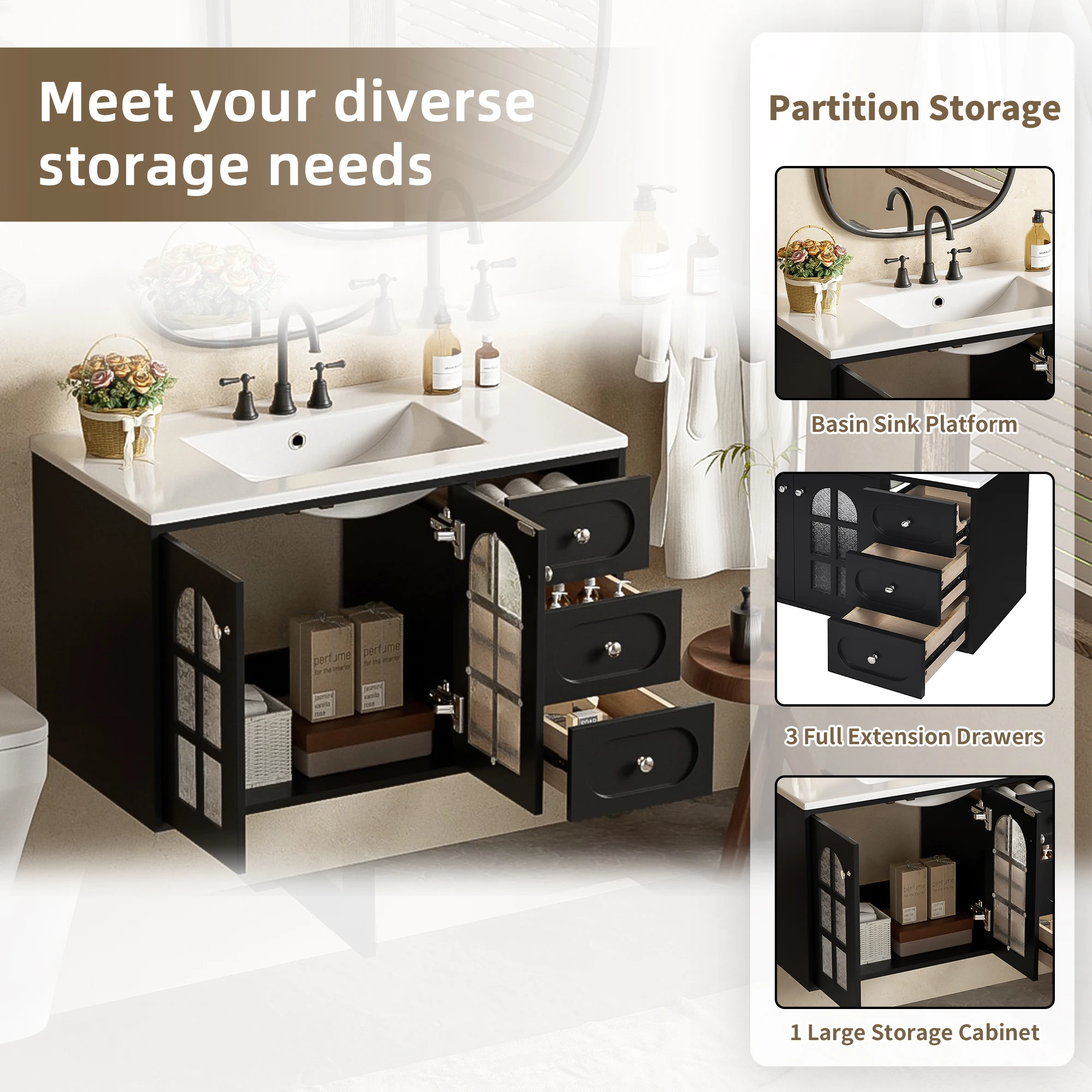 

36 Floating Bathroom Vanity factory prices hot sales