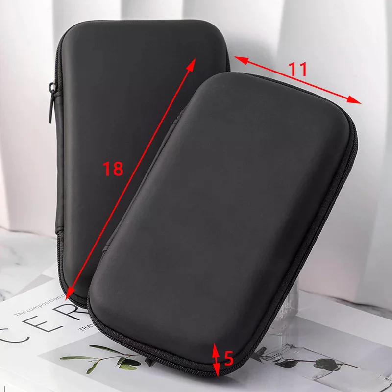 Artificial Leather Digital Storage Bag Portable Earphone Charger Cable U Disk Mini 3C Gadget Organizer Case