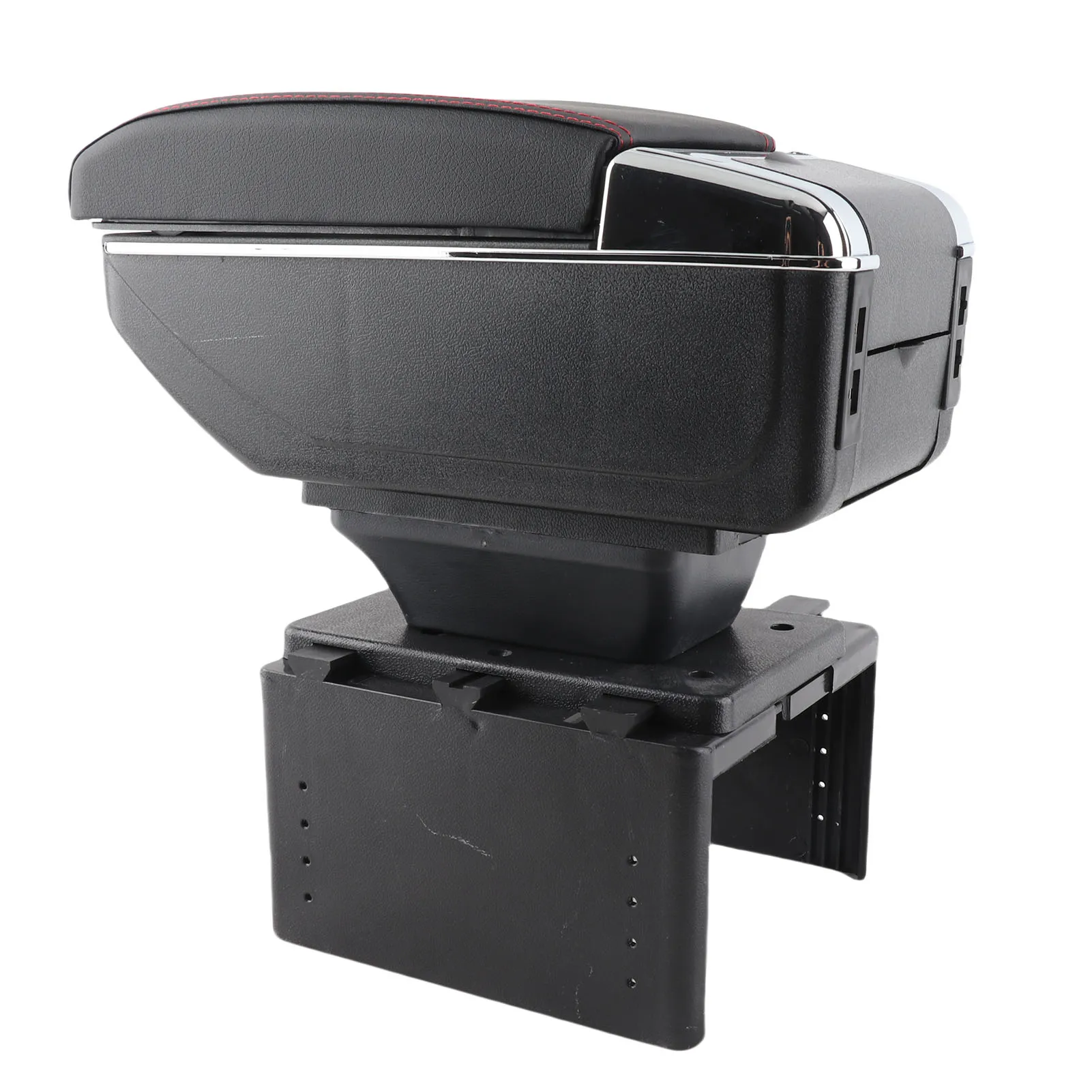 Universal Vehicle Center Storage Case Armrest Box Car Center Console Armrest Box Container Adjustable with USB Interface