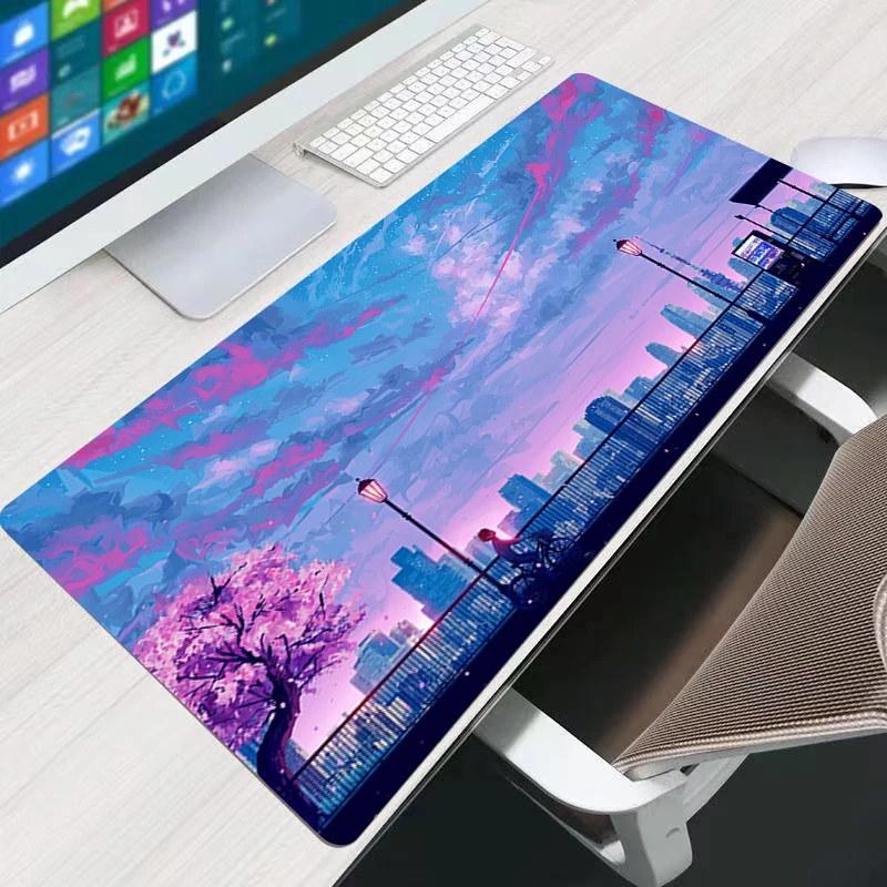 Mouse Pad Big Size Laptop Desk Mat Gabinete Gamer Carpet Natural Landscape Keyboard Pad Gaming Extended Mousepad Anime Carpet