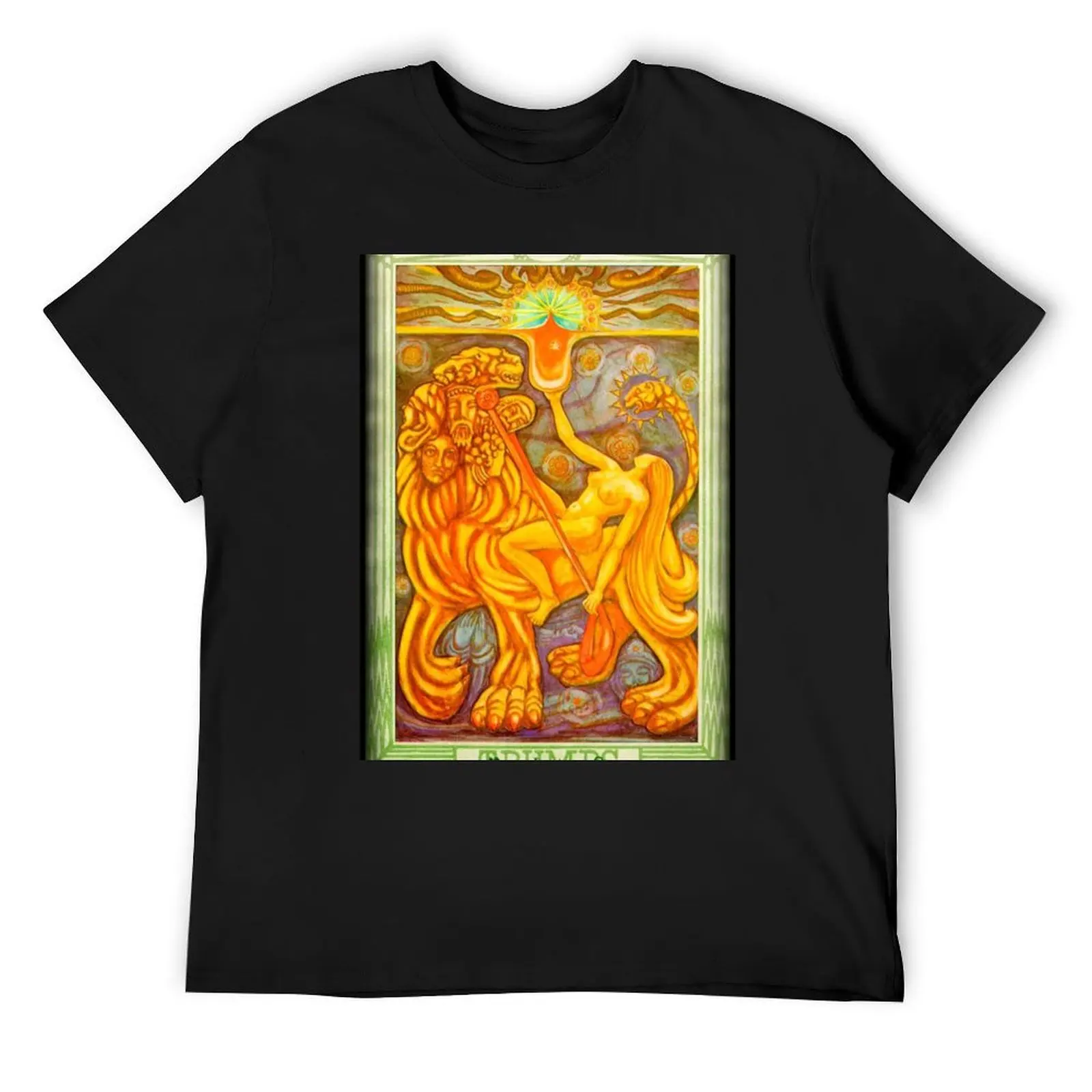 Thoth Tarot - XI - Lust. T-Shirt animal prinfor boys street wear man clothes shirts graphic tee mens champion t shirts