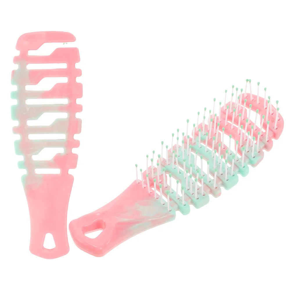 

2Pcs Plastic Hair Comb Set for Women Detangling and Scalp Massaging Wide Toothed Comb for Thick Curly Hair Volume Styling Home