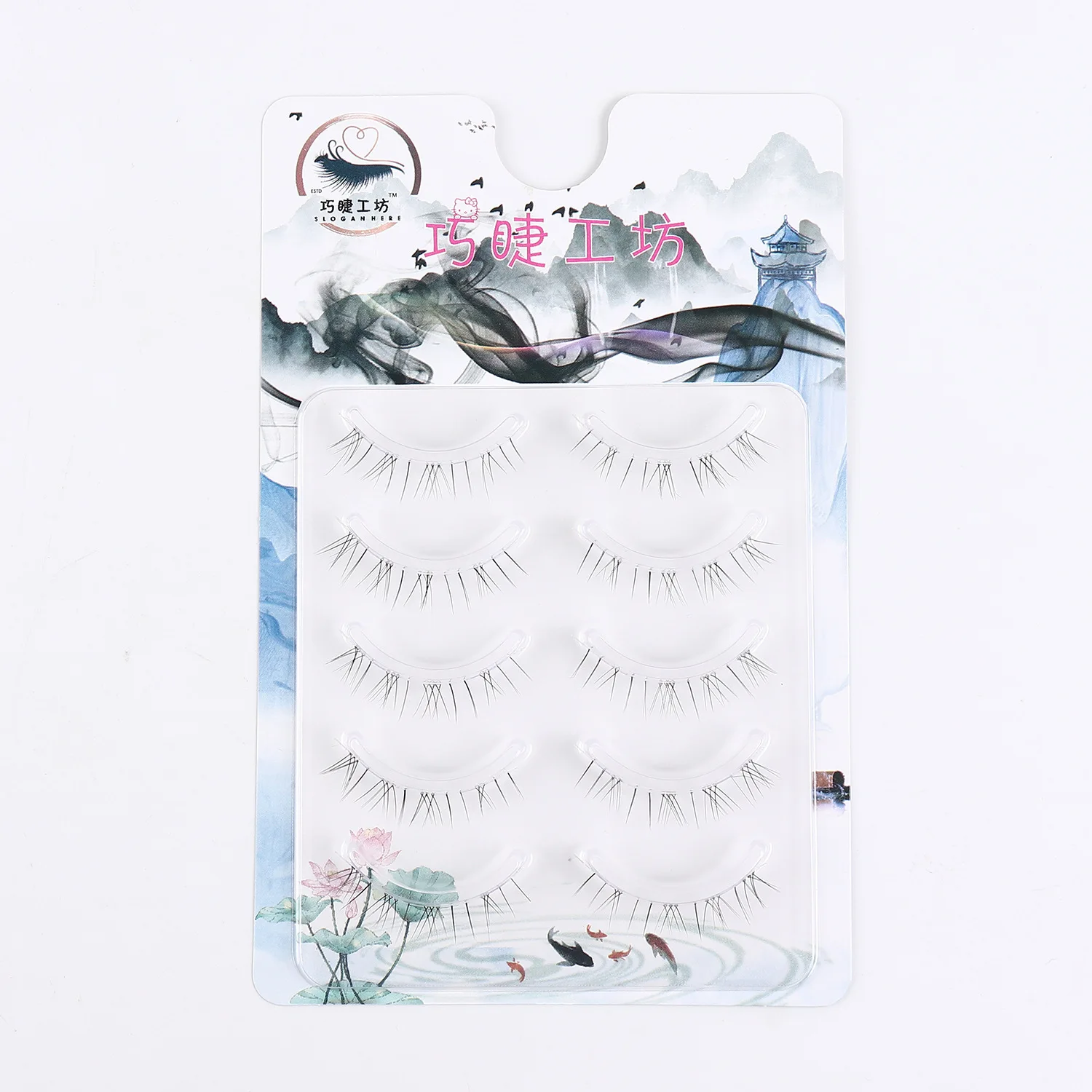 5 Pairs Korean Style False Eyelashes Soft Natural Long 3D Fairy Little Devil Cosplay Y Fake Lashes Big Eye Makeup Accessories