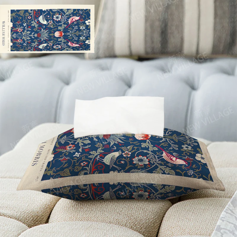 Home decor fabric tissue box car tissue holder tissue cover box Textiles cloth storage tissue bag nordic wipes dispenser boho