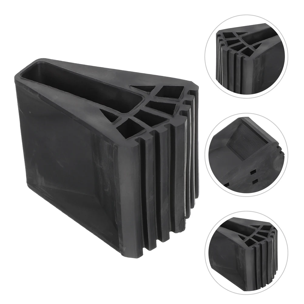 

Foldable Retractable Rubber Ladder Feet Pads Black Extra Large Base Wear Resistant Anti Slip Protective Covers Floor