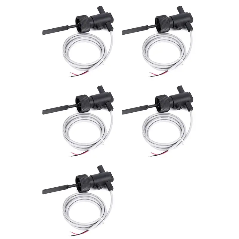 B-Est 5X Wasserdurchflussschalter FS-10 100V Hochpräziser Füllstandssensor Einstellbare Wasserstandskontrolle Schwimmer-Füllstandsschalter