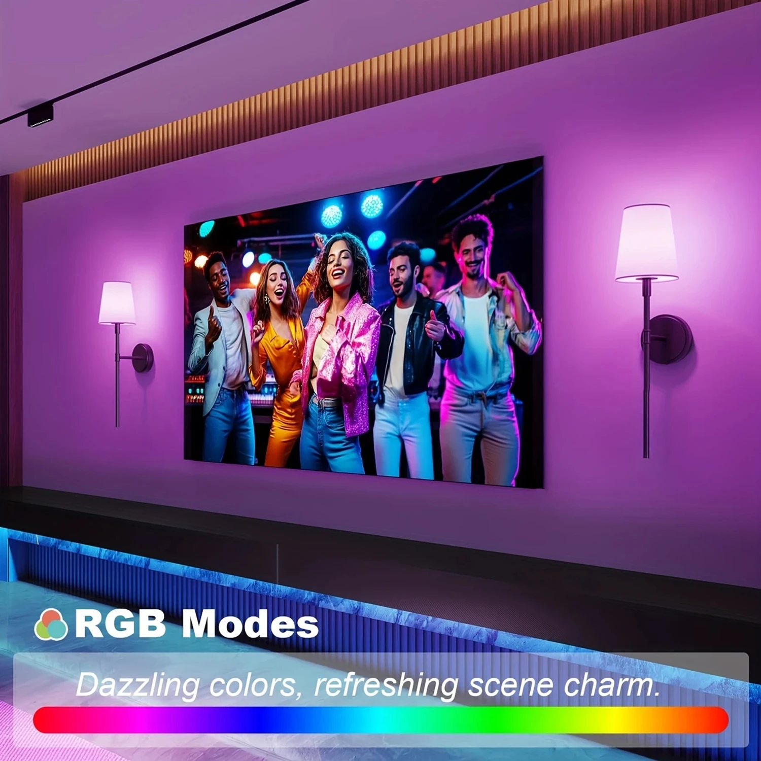 Nordic Wall Lamp LED Recharge RGB Bulb Removable Wireless For Bedroom Corridor Hallway Study Dining Room Indoor Luminaire Lights