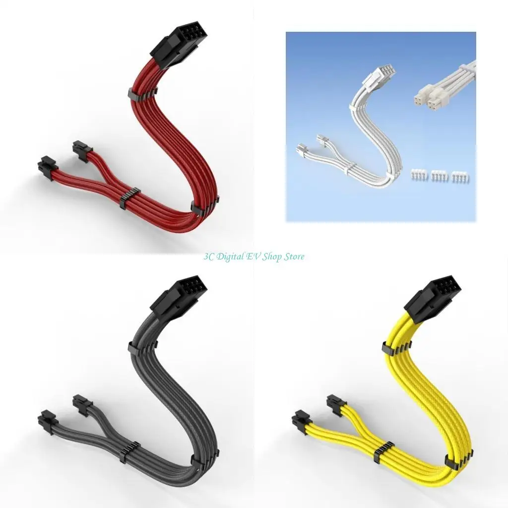 E74D 8Pin CPU Power Extension Cable For Improved Compatibility Power Supply Extension
